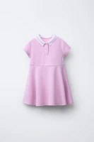 ROBE TECHNIQUE COL CONTRASTÉ