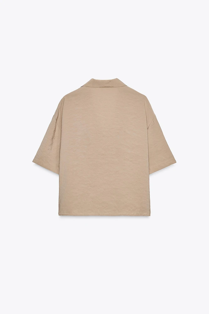 CHEMISE FLUIDE MANCHES COURTES