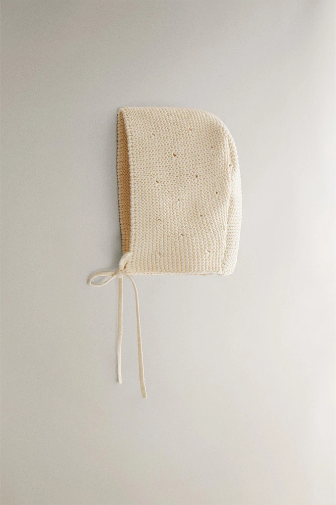 CHILDREN’S CHUNKY KNIT BONNET