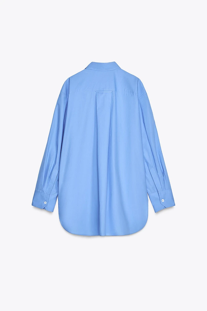 OVERSIZED POPLIN SHIRT ZW COLLECTION