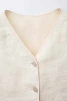 100% LINEN VEST