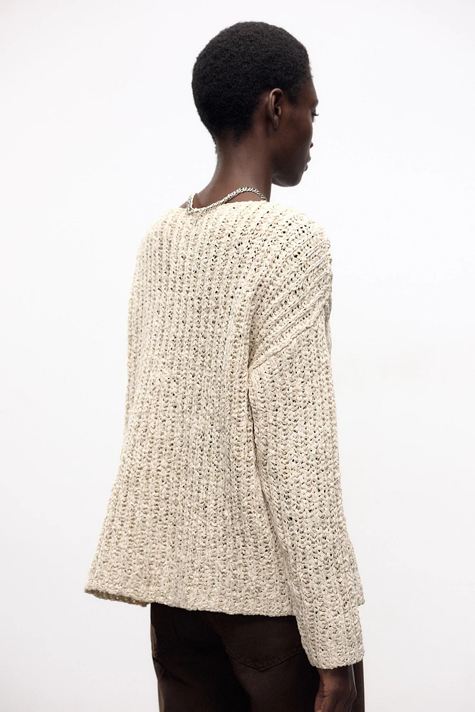 COMBINATION KNIT SWEATER