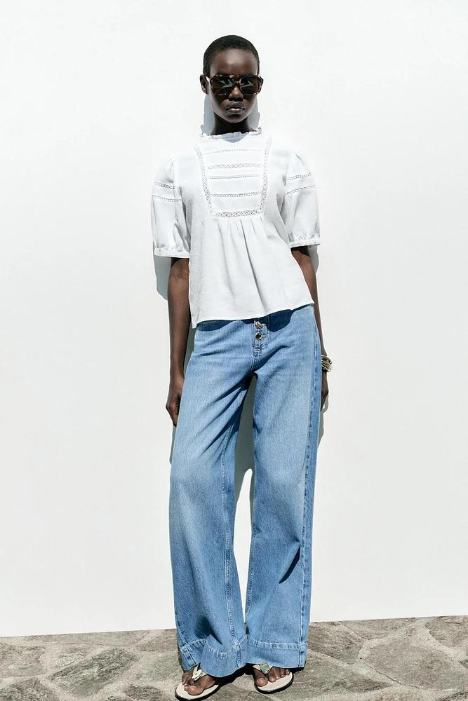 RAMIE LADDER STITCH SHIRT
