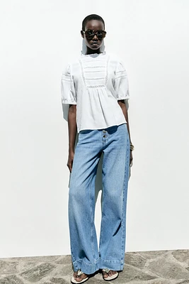 RAMIE LADDER STITCH SHIRT