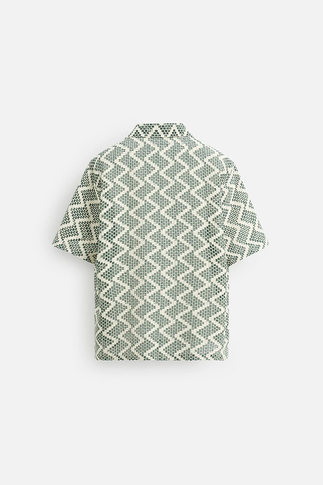 CHEMISE STRUCTURÉE AJOURÉE