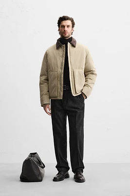 MIXED COLLAR JACKET