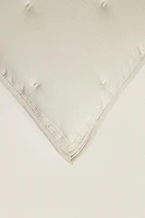 HOUSSE DE COUSSIN ÉDREDON MICROFIBRE