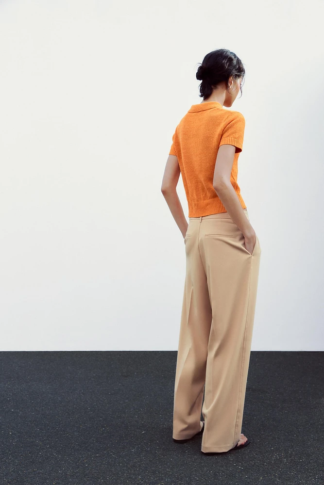 PANTALON À PLIS
