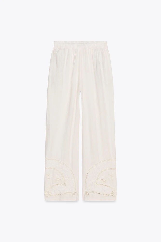PANTALON DE PYJAMA BRODÉ ZW COLLECTION