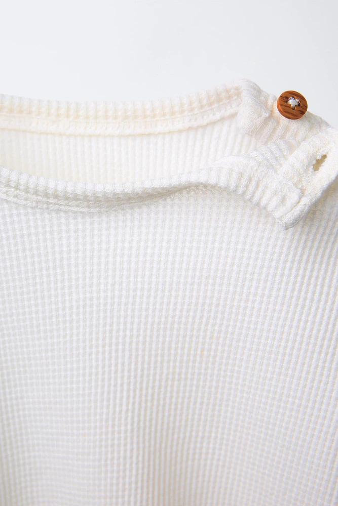 WAFFLE T-SHIRT AND BERMUDA SET