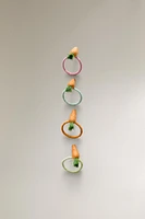 SET OF CARROT JUTE NAPKIN RINGS (SET OF 4)