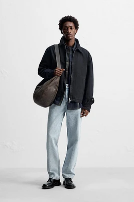 VESTE EN JEAN À ZIP