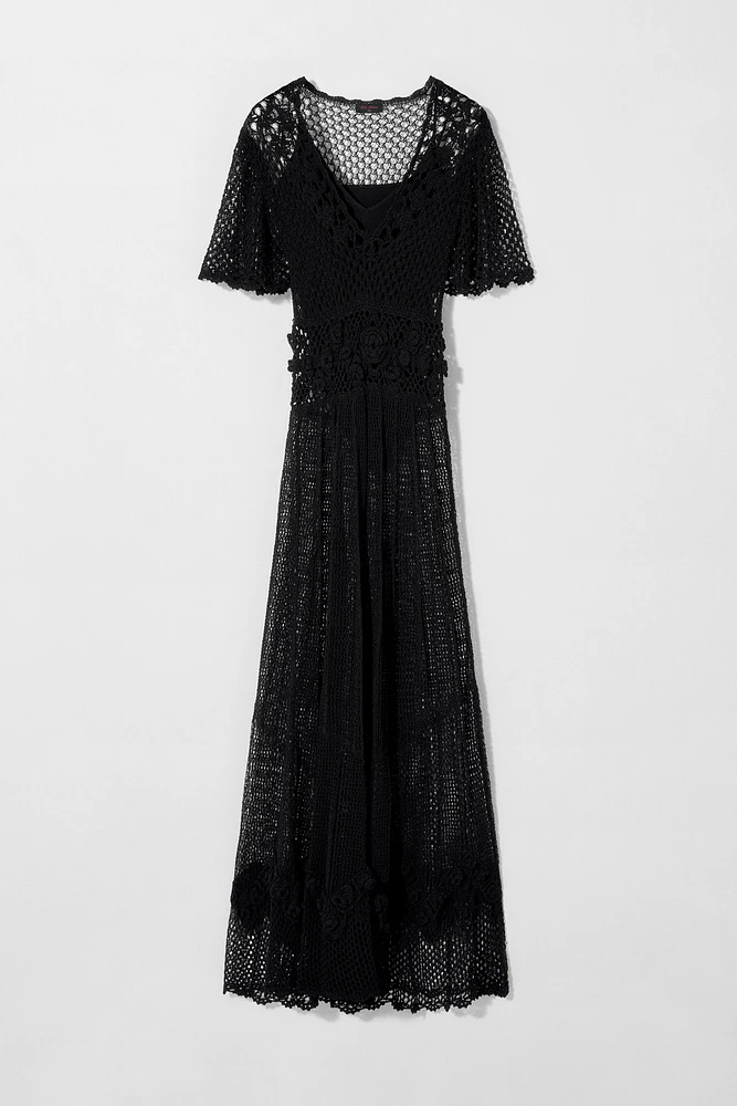 ROBE EN MAILLE CROCHET KATE MOSS X ZARA