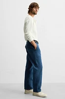 PANTALON REGULAR FIT DÉLAVÉ