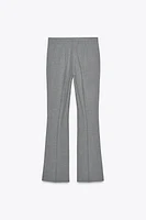 RIB DETAIL FLARE PANTS
