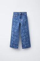 WIDE LEG JEANS WITH STARS