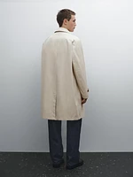 100% cotton trench coat