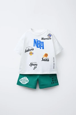 NBA TEAMS T-SHIRT AND BERMUDA SET