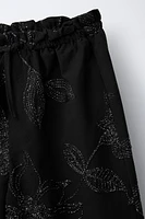 SHIMMER EMBROIDERED PANTS
