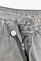 TRF HIGH-WAIST WIDE LEG CROSSOVER JEANS