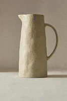 TEXTURED STONEWARE PITCHER