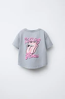 HEAVY WASHED EFFECT ROLLING STONES © T-SHIRT