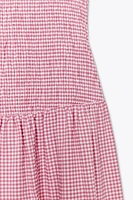 GINGHAM MIDI DRESS
