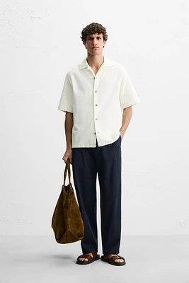 RELAXED FIT EMBROIDERED SHIRT