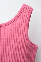 TWO-PACK OF RIBBED SHORT OVERALLS