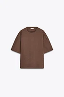 SHORT SLEEVE INTERLOCK SWEATSHIRT