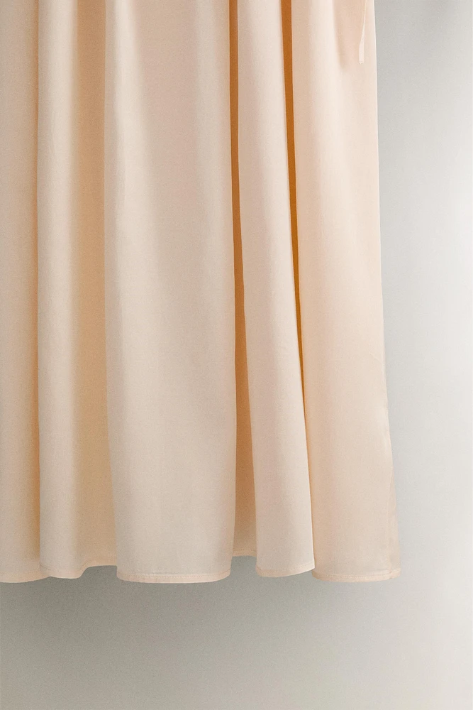 CHEMISE DE NUIT SATIN PLISSÉ