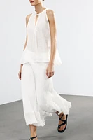 JUPE MI-LONGUE 100 % LIN COLLECTION ZW