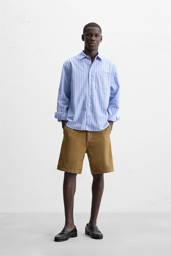 BERMUDA REGULAR FIT TEXTURÉ