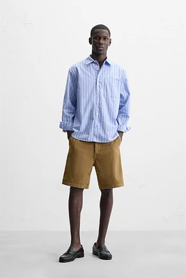 BERMUDA REGULAR FIT TEXTURÉ