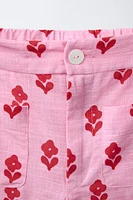 FLORAL PRINT PANTS