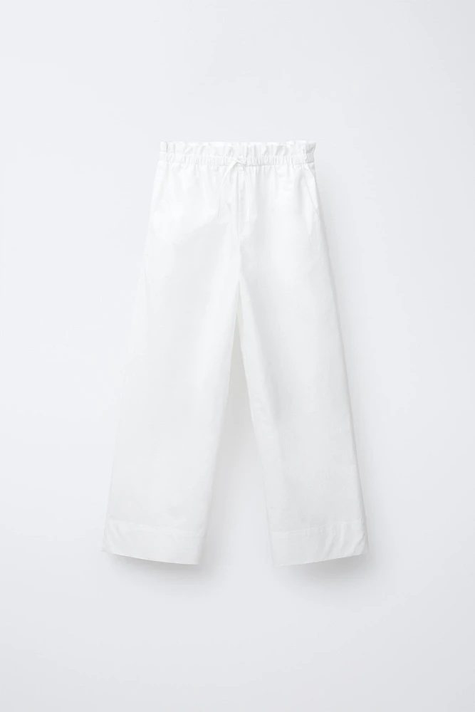 POPLIN PANTS