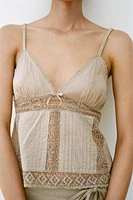 EMBROIDERED TOP