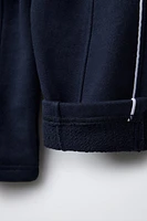 PANTALON DROIT EN MOLLETON À INSCRIPTION