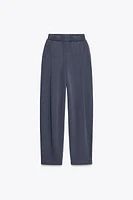 WASHED PLEATED PANTS