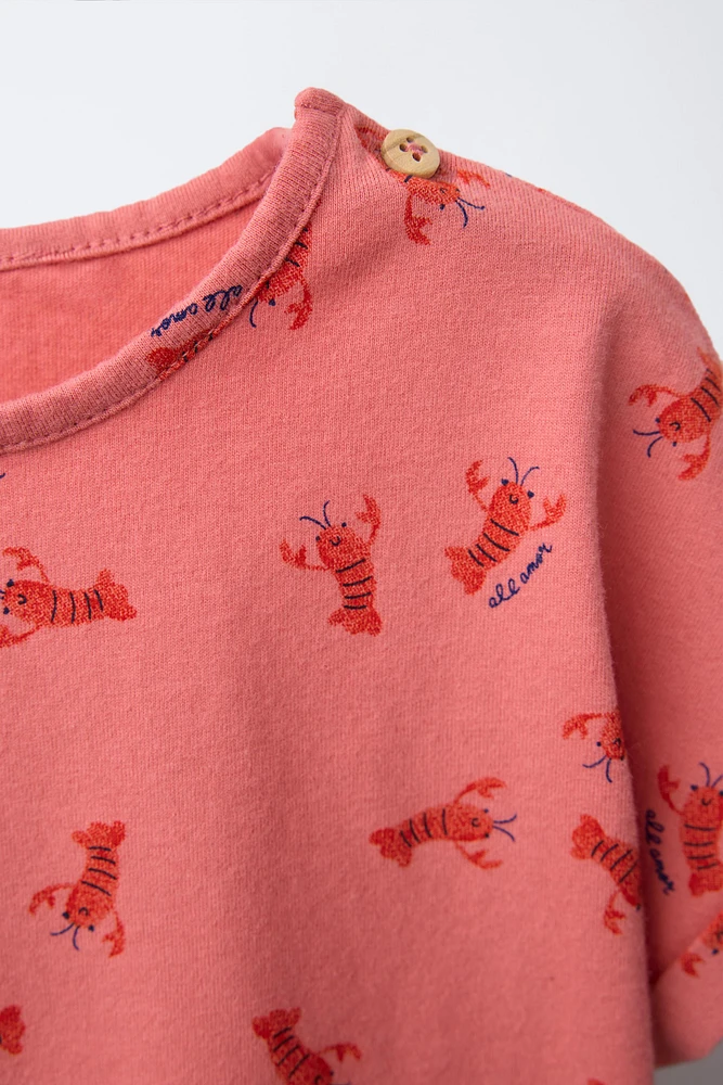 LOBSTER PRINT T-SHIRT