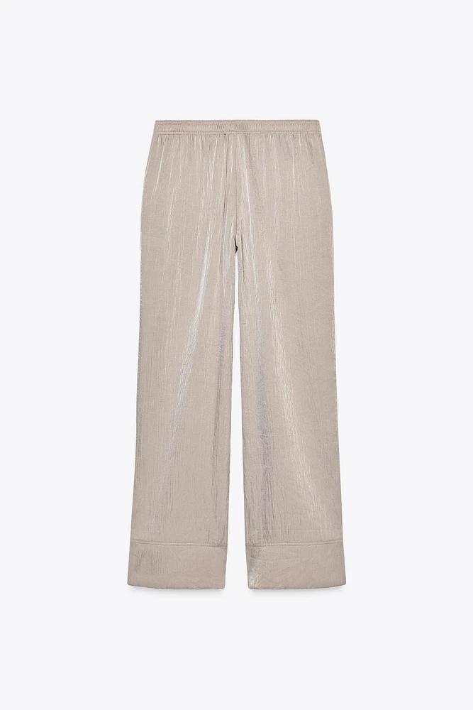 SATIN PAJAMA PANTS
