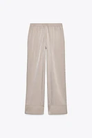 SATIN PAJAMA PANTS