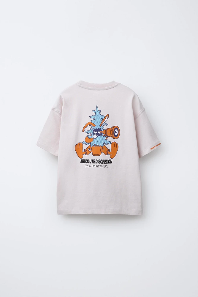 RABBIT PRINT T-SHIRT