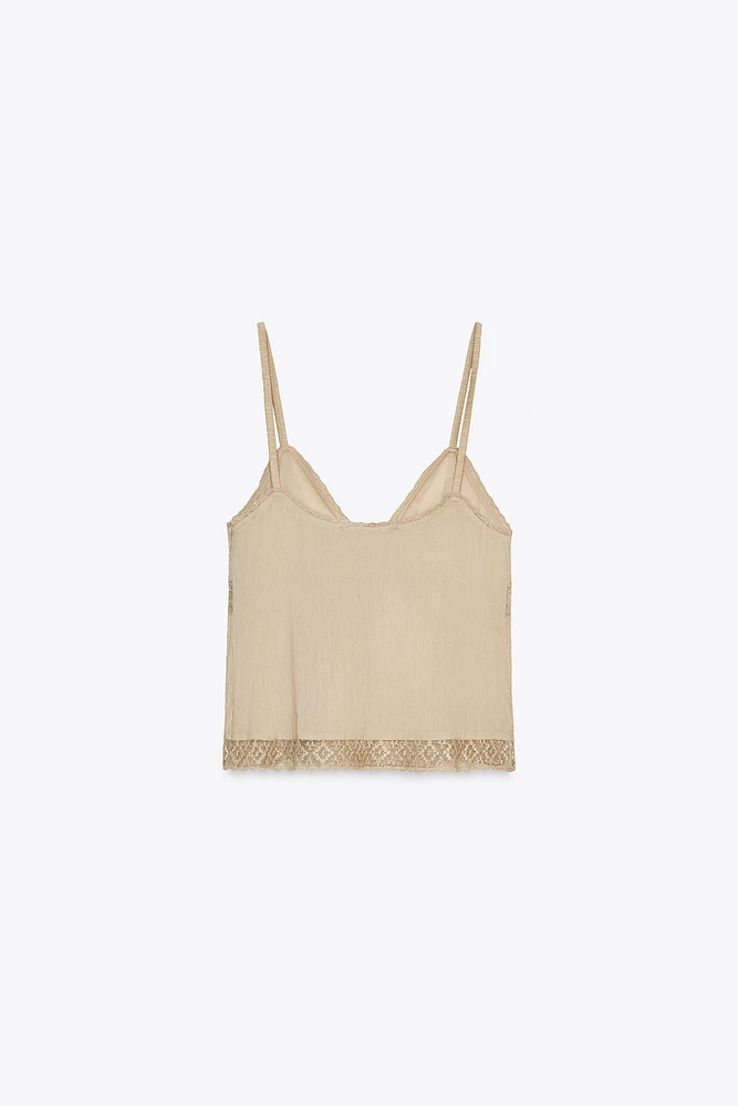EMBROIDERED TOP