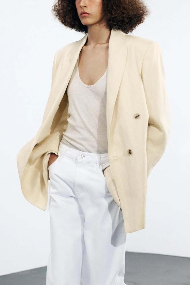 ZW COLLECTION WIDE LEG LOW-RISE JEANS