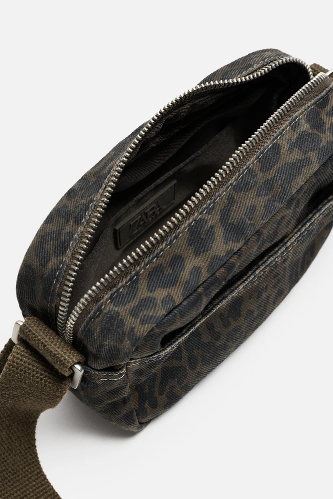 SAC BANDOULIÈRE À IMPRIMÉ ANIMALIER