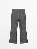 100% linen straight-leg trousers