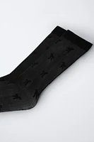 TWO-PACK OF SHEER SOCKS WITH BOWS AND HEARTS