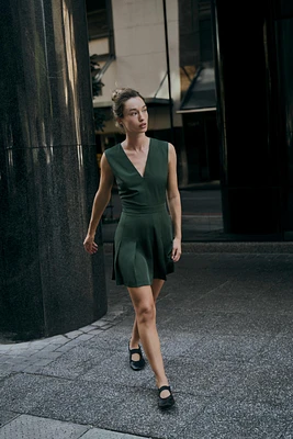 CREPE MINI DRESS