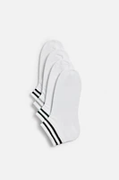 LOT DE 4 PAIRES CHAUSSETTES BASSES À BANDES